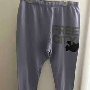 lavender Capri free city sweatpants